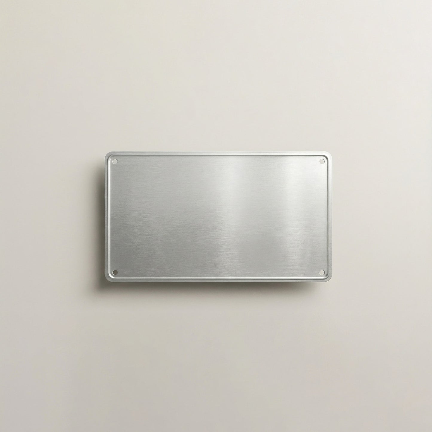 Heavy-duty aluminum license plate with smooth surface for custom printing in Texas PrintZone