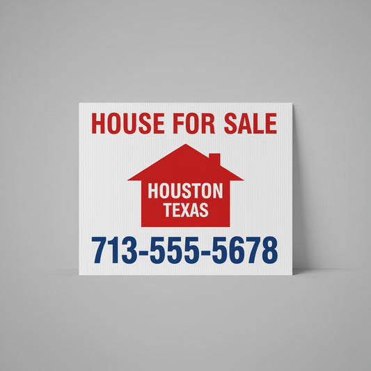 PrintZone coroplast signs – lightweight corrugated yard signs in Houston, TX
